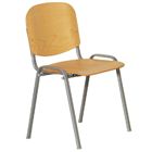 Překližková židle ISO BUK ŠEDÁ