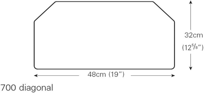 700 diagonal